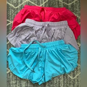 Girls flowy shorts - size medium - set of 3